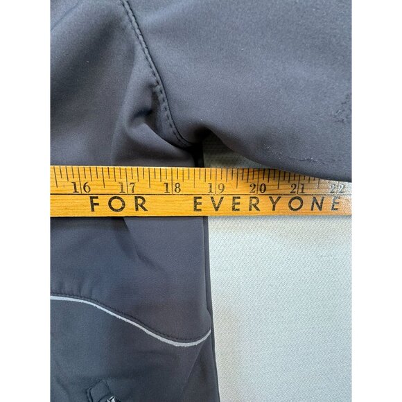 New Balance Womens Hooded Jacket M Gray Polyester Stetch Zip Pockets - Picture 12 of 15